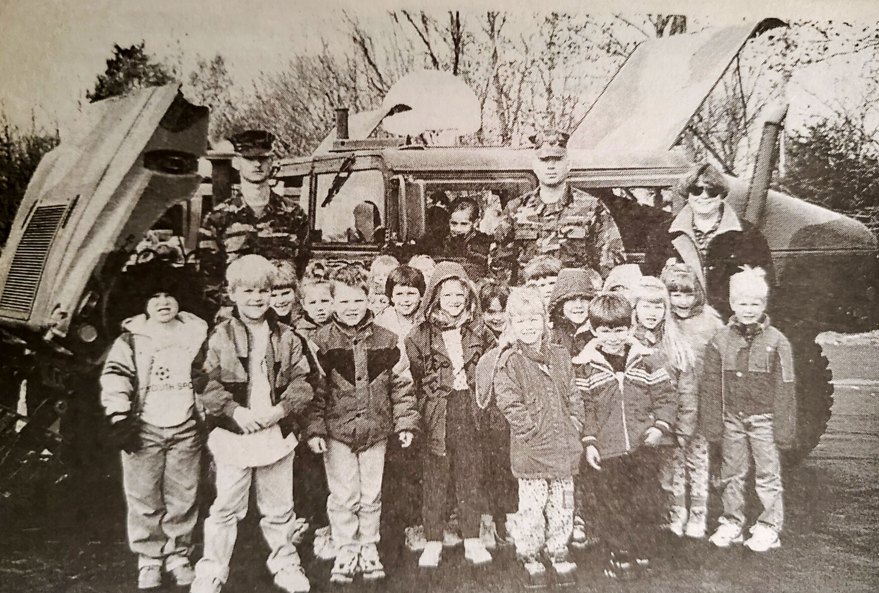 Campbellton kindergarten students gather around Hummer